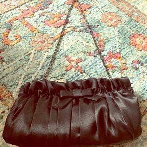Black Satin Clutch